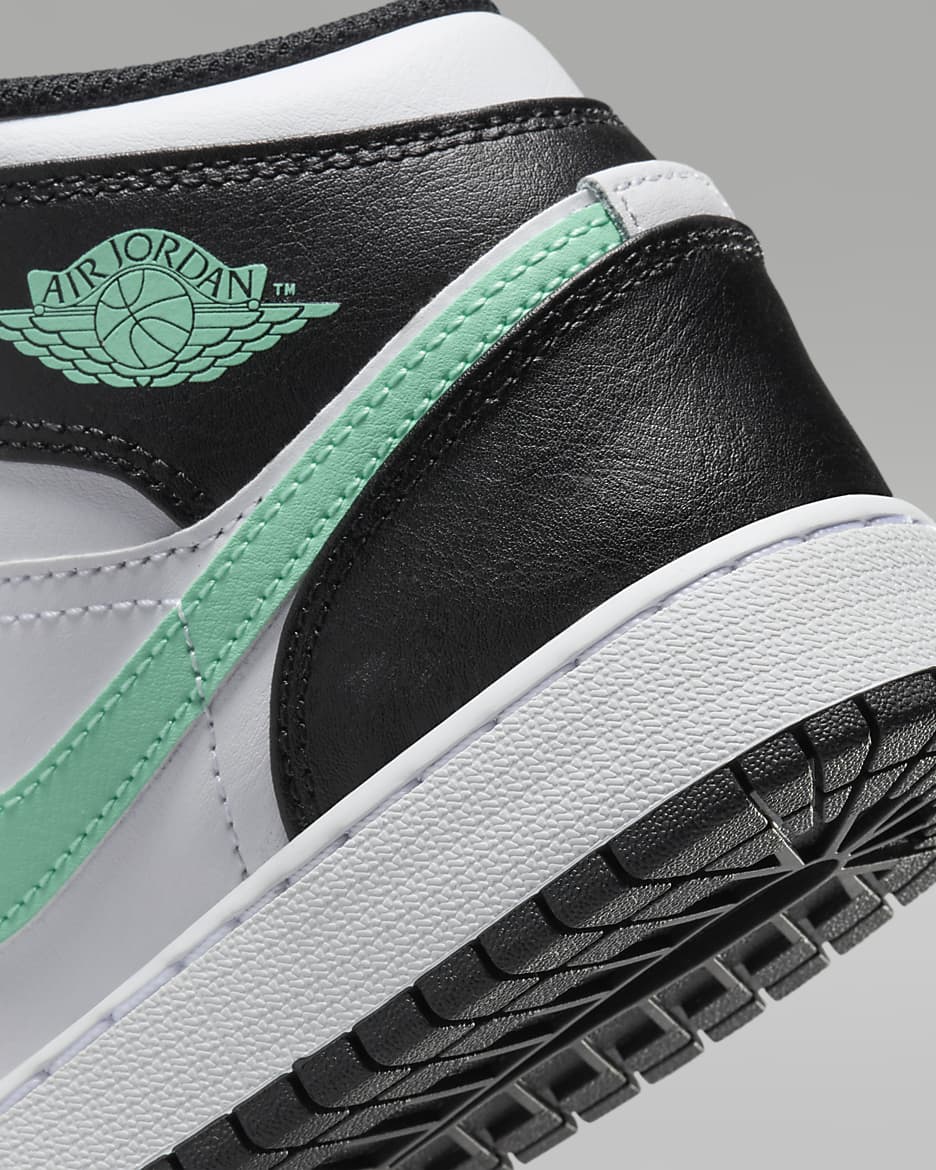 Nike air jordan 1 mid dames zwart wit online